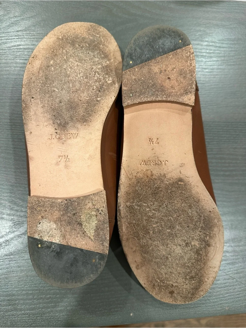 J.Crew Ryan Leather Penny Loafers Cognac Brown Women’s Size 7.5
